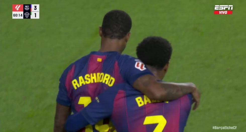 ¡Con la potencia de un ‘rayo’! Gol de Marcus Rashford para el 3-1 de Barcelona vs. Elche – Notifrontera