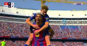 ¡Cabezazo y adentro! Gol de Ronald Araújo para el 1-0 de Barcelona vs. Rayo Vallecano por LaLiga – Notifrontera